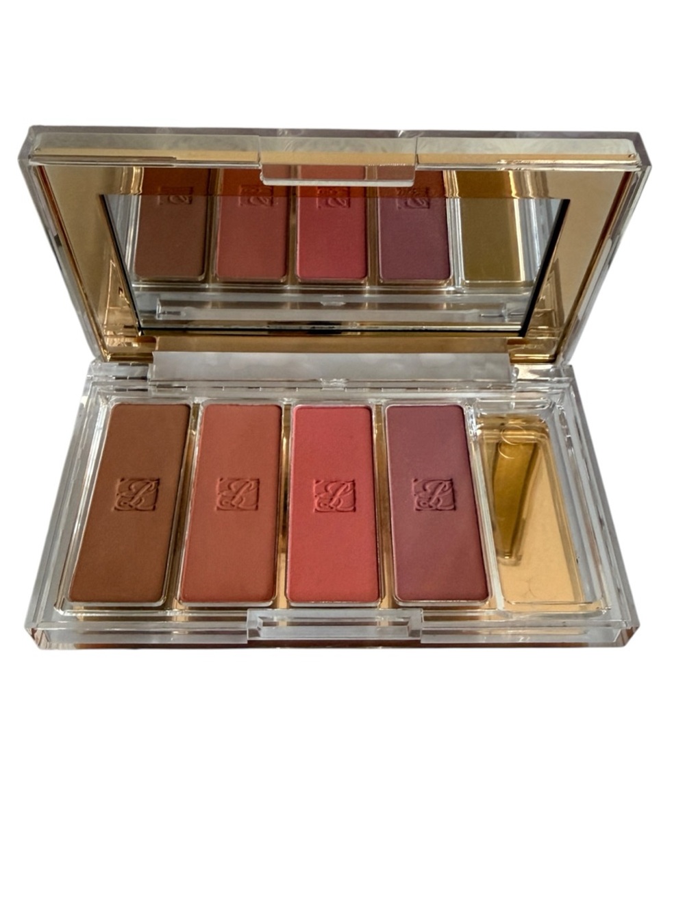 Estée Lauder Deluxe Compact Nude Rose Pink Kiss Fresh Plum Soft Matte Bronzer